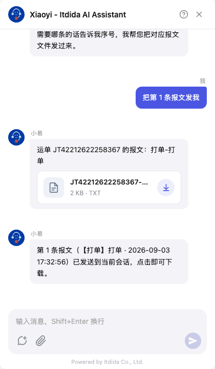 点名后小易把报文文件发到会话里(示例数据)
